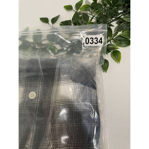 Alpine Design Navy & White Plaid Button-Up Long Sleeve Men's Shirt L - Picture 9 of 11